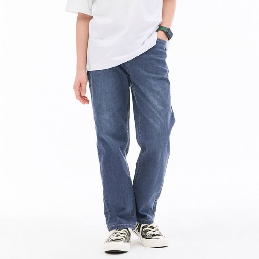 [オーシャンスカイ] 男の子用クール機能ストレートフィットバンディングジーンズ