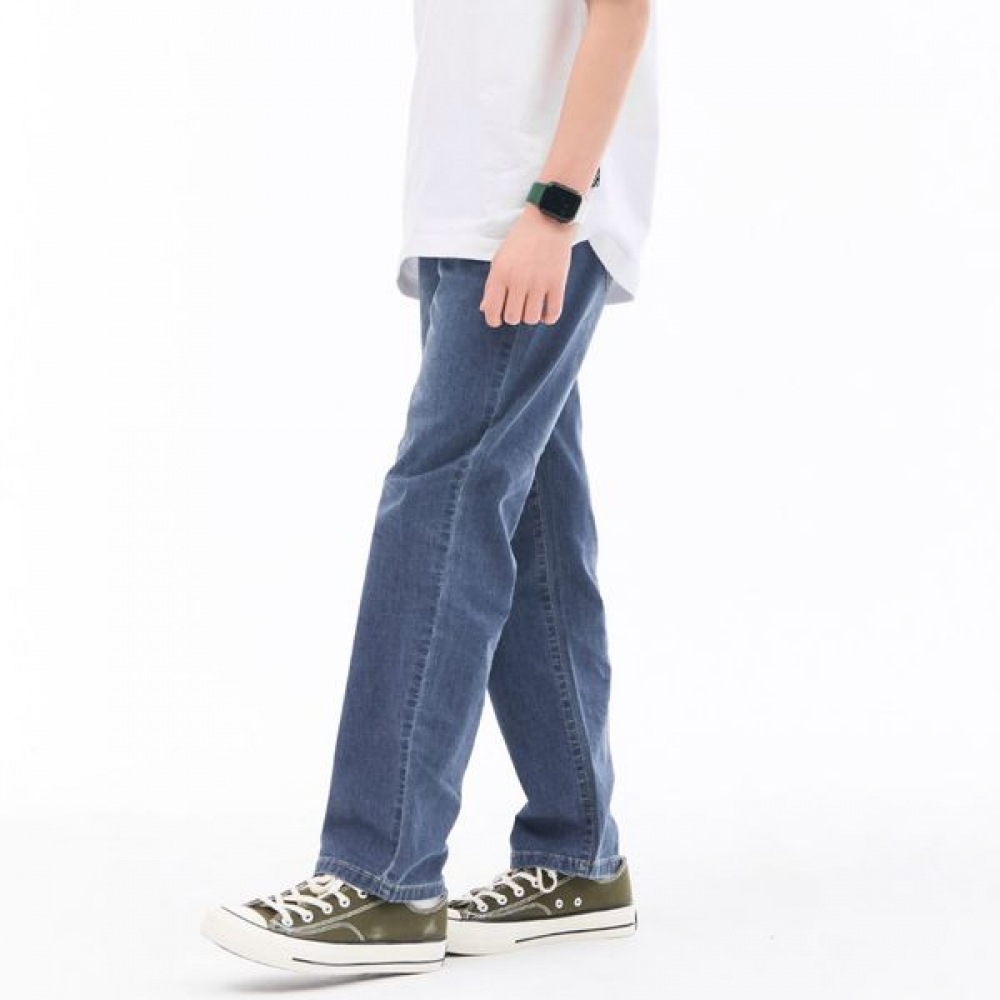 [オーシャンスカイ] 男の子用クール機能ストレートフィットバンディングジーンズ