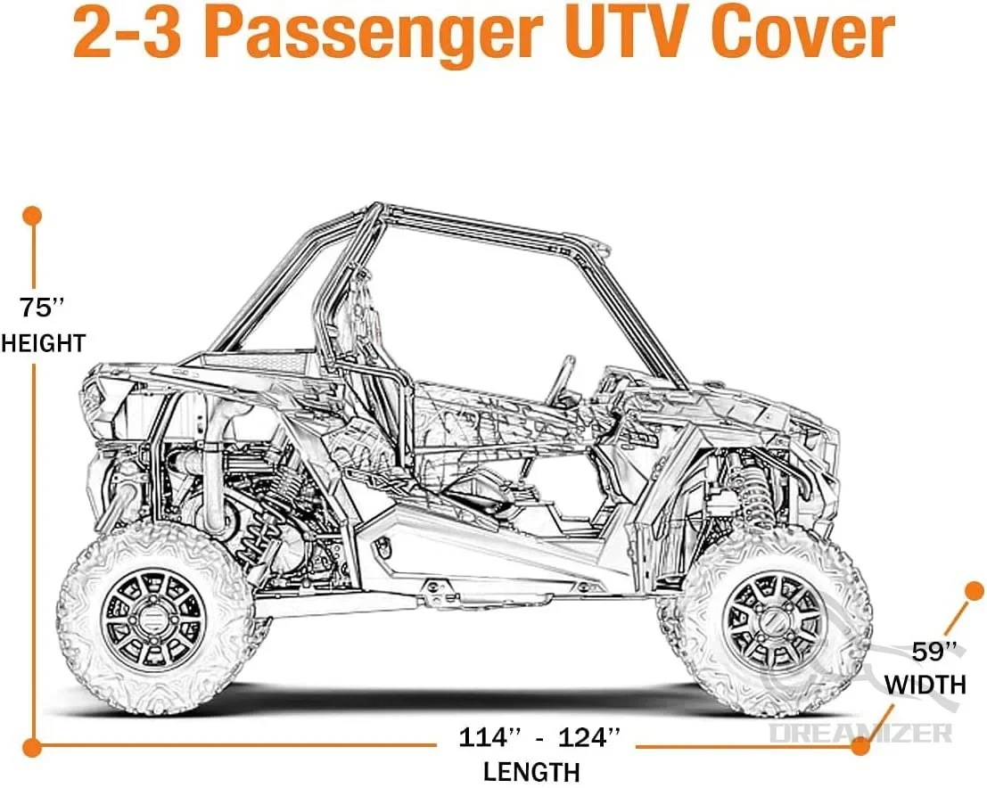 Utvユーティリティ車両ストレージカバーCan-am Maverick x3 Defender max hd10 hd8用ストレージカバー偏光と互換性ありrzr 4 xp 1000 900