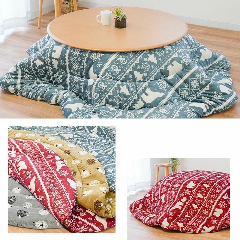 円形 こたつ掛け布団 フランネル ふわとろ 直径205cm ひつじ シロクマ あったか 冬 暖かい おしゃれ 22B-14923-0 円形 こたつ掛け布団 フランネル ふわとろ 直径205cm ひつじ シロクマ あったか 冬 暖かい おしゃれ 22B-14923-0