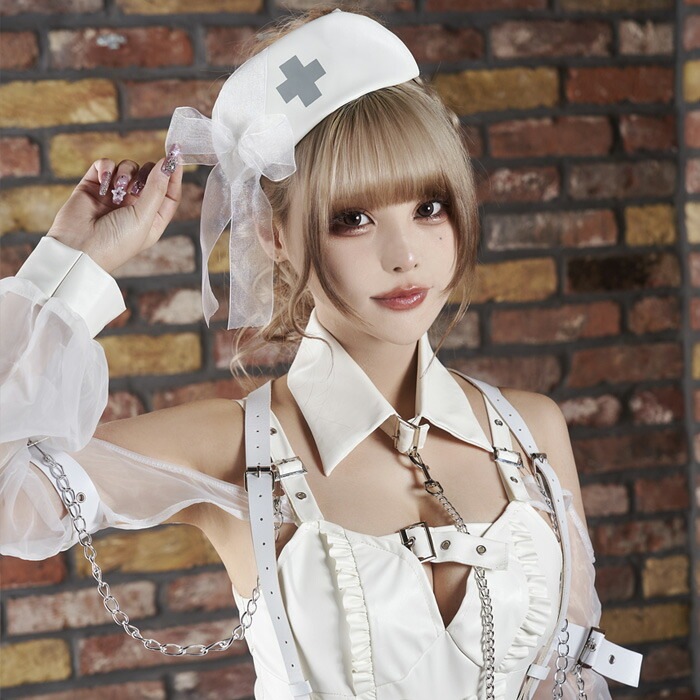 チロルちゃんコラボ ボンデージホワイトナース ホワイト 白 チロル ナース ナース服 ナースハット 看護師 ランジェリー ワンピース セクシー 大人 かわいい コス コスプレ コスプレ衣装 コスチュー チロルちゃんコラボ ボンデージホワイトナース ホワイト 白 チロル ナース ナース服 ナースハット 看護師 ランジェリー ワンピース セクシー 大人 かわいい コス コスプレ コスプレ衣装 コスチュー