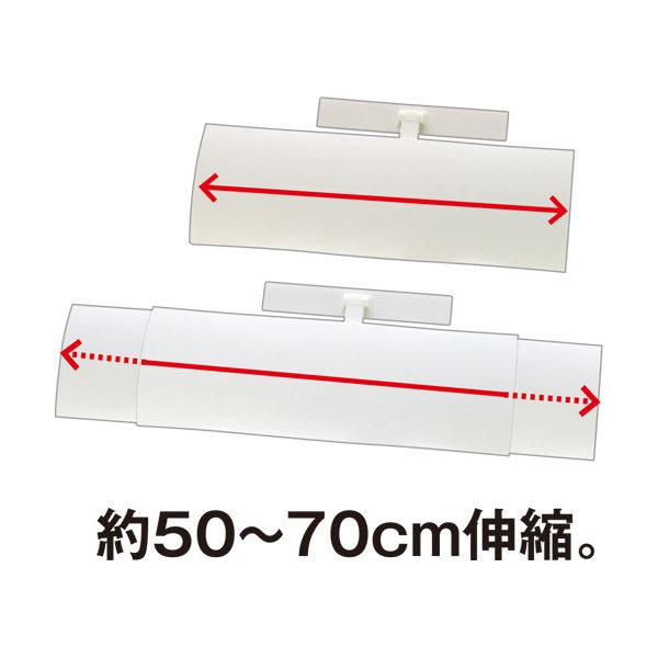 （まとめ）伊勢藤 エアコン風よけカバーホワイト/ホワイト I-478 1個[x2セット]