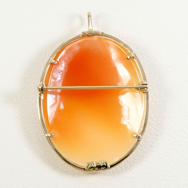 k14 14金　カメオ　ネックレストップ K14 14金 YG イエローゴールド ペンダントトップ ブローチ