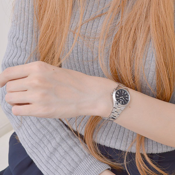 セイコー ルキア ソーラー 電波時計 レディース ブラック SSQV055 LUKIA セイコー ルキア ソーラー 電波 時計 SEIKO Lukia 腕時計