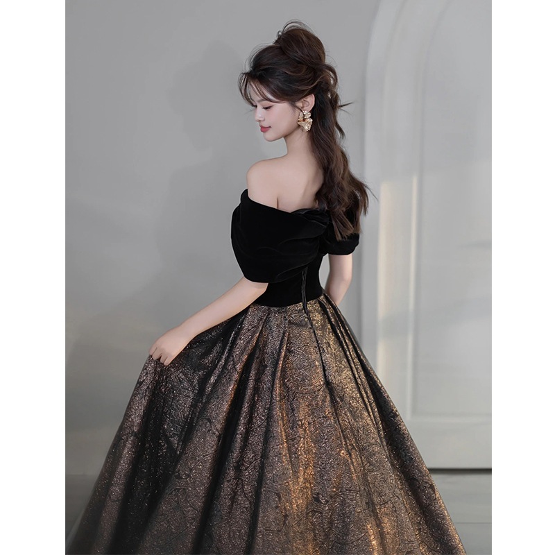 送料無料 2025新春のフレンチ ドレス シンプル パーティー パーティードレス ワンピース おしゃれ ブラック 司会者 送料無料 2025新春のフレンチ ドレス シンプル パーティー パーティードレス ワンピース おしゃれ ブラック 司会者