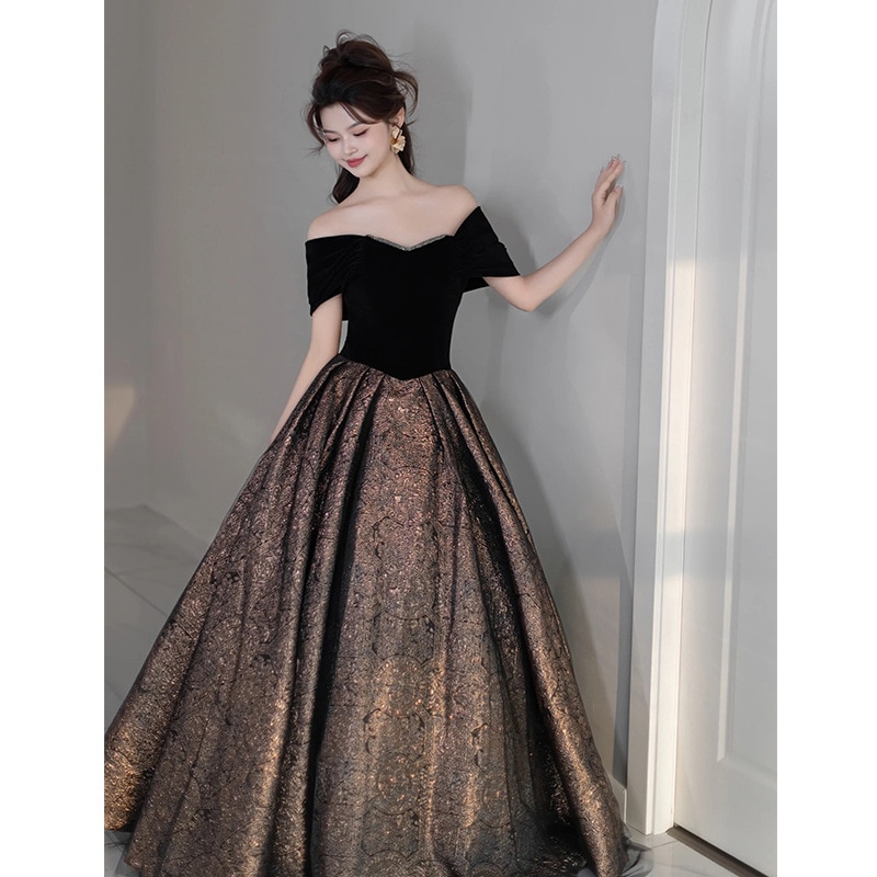 送料無料 2025新春のフレンチ ドレス シンプル パーティー パーティードレス ワンピース おしゃれ ブラック 司会者 送料無料 2025新春のフレンチ ドレス シンプル パーティー パーティードレス ワンピース おしゃれ ブラック 司会者