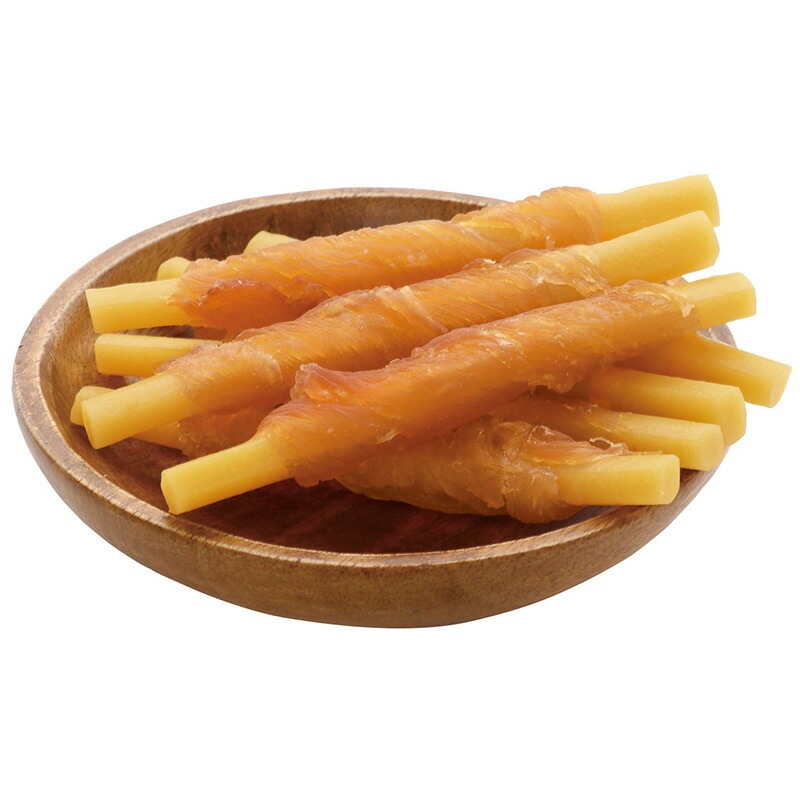 （まとめ買い）ササミ巻き チーズ＋乳酸菌入りやわらかスティック 8本入 犬用おやつ [x12]