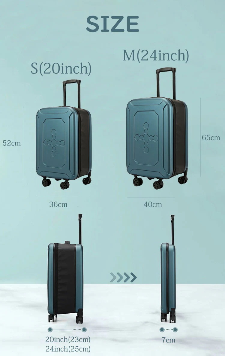 スーツケース 折りたたみスーツケース 折り畳みキャリーケース S/Mサイズ 35L/37L 機内持ち込み 大型 キャリーバッグ 超軽量 ダイヤル式ロック 1-10日用 泊まる 360度回転 静音 ダブ