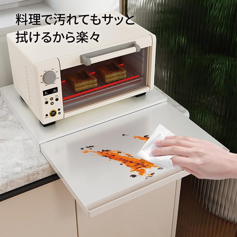 レンジ台 スライドテーブル レンジ下 収納 引き出し 後付け キッチン 炊飯器 トースター オーブン ラック おしゃれ ブラック ホワイト range-dai レンジ台 スライドテーブル レンジ下 収納 引き出し 後付け キッチン 炊飯器 トースター オーブン ラック おしゃれ ブラック ホワイト range-dai