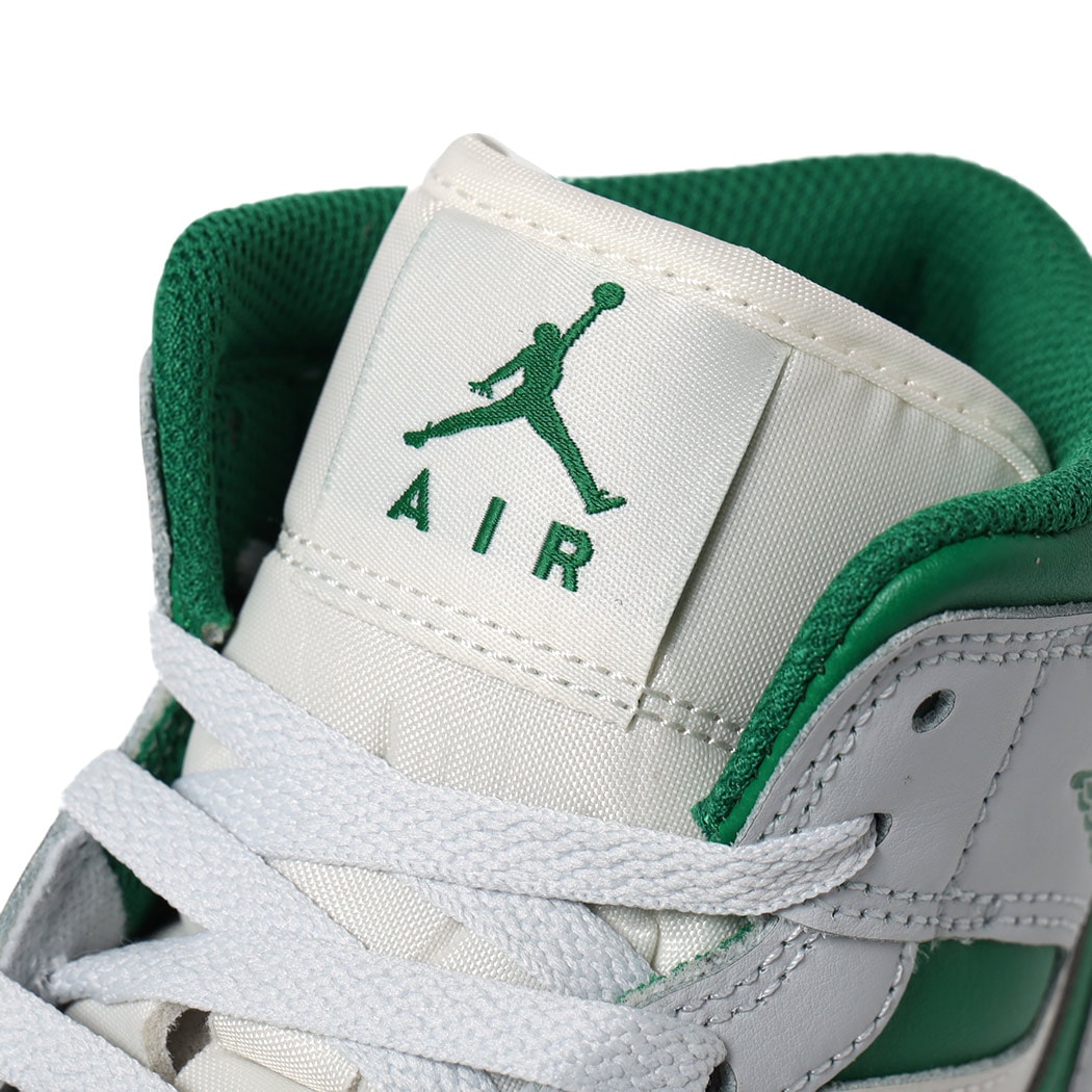 NIKE ナイキ エア ジョーダン ミッド スニーカー AIR JORDAN 1 MID Pure Platinum/Pine Green ( グレー 緑 グリーン メンズ DQ8426-142 )