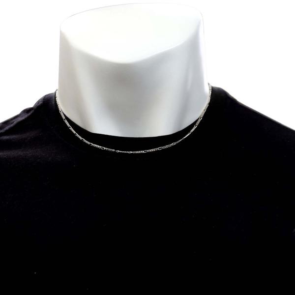 ネックレス チェーン プラチナ 50cm フィガロ チェーンのみ 幅2mm 約8.06g PT850 プラチナ 長さ50cm LCC