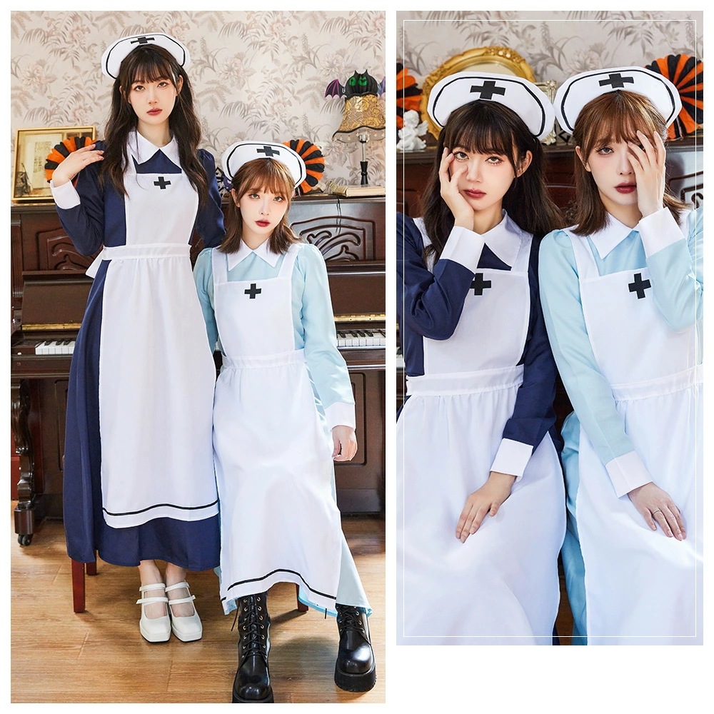 【即納】選べる4色 ハロウィン コスプレ ナース ナース服 仮装 ハロウィンコスプレ 大人 女性 可愛い 制服 長袖 ロング ロング丈 ロングスカート レディース 大きいサイズ コスプレ 衣装 レトロ 【即納】選べる4色 ハロウィン コスプレ ナース ナース服 仮装 ハロウィンコスプレ 大人 女性 可愛い 制服 長袖 ロング ロング丈 ロングスカート レディース 大きいサイズ コスプレ 衣装 レトロ