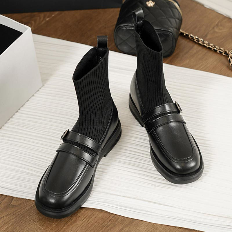 痛くない 靴 ストレッチ 骨格ストレート 冬 お洒落 お洒落 ローヒール ブーツ ショート シューズ 歩きやすい ショートブーツ 履きやすい ブーツ レディース ソックスブーツ アンクルブーツ ブーツ