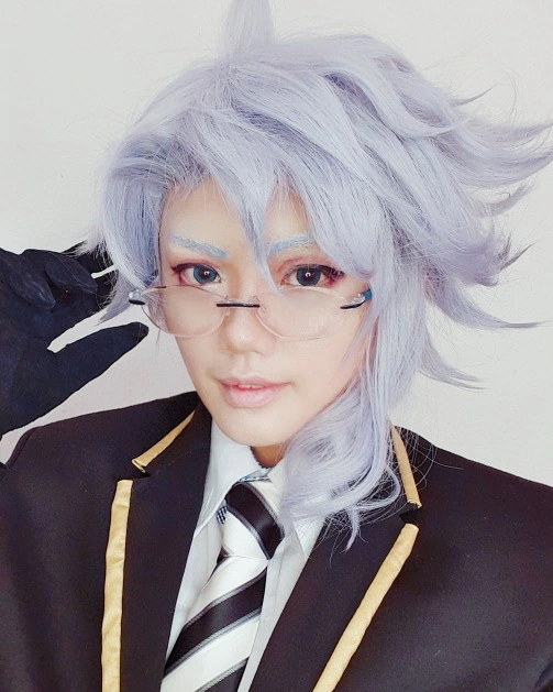 アズール ツイステ コスプレ 完成ウィッグ アズール コスプレ ウィッグ