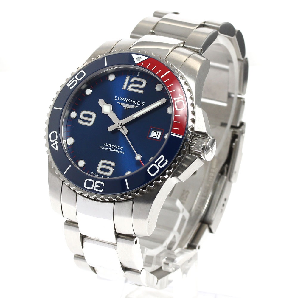 ロンジン LONGINES L3.781.4 ハイドロコンクエスト デイト 自動巻き メンズ _901538【中古】