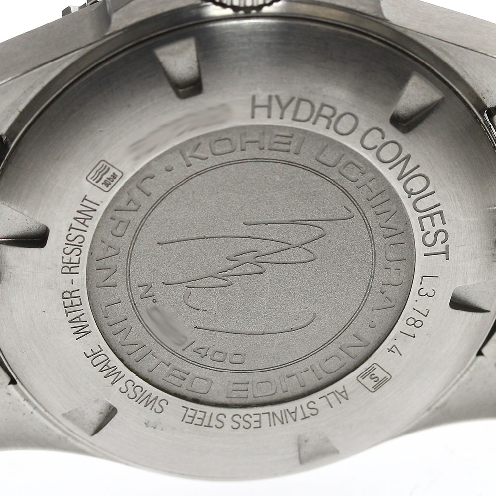 ロンジン LONGINES L3.781.4 ハイドロコンクエスト デイト 自動巻き メンズ _901538【中古】