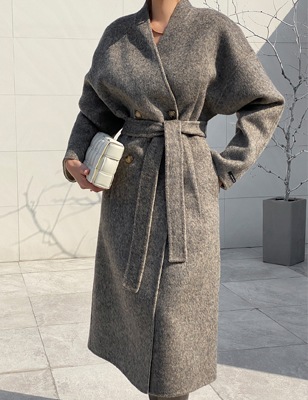 Aラインコート ウールコート ロングコート チェスターコート ハンドメイド ハイクオリティ アウター