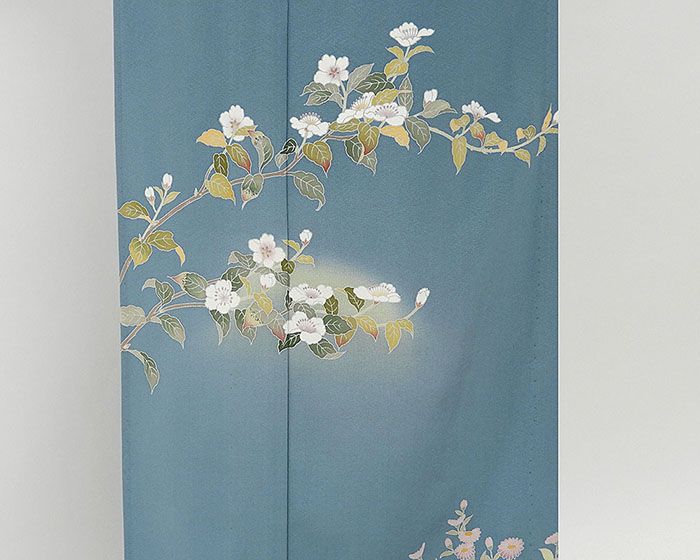 単衣 訪問着 新品仕立済 正絹 単衣 美山 桜模様 身丈164.5cm 裄丈68cm 訪問着 新品 仕立て上がり 着物 wb1065