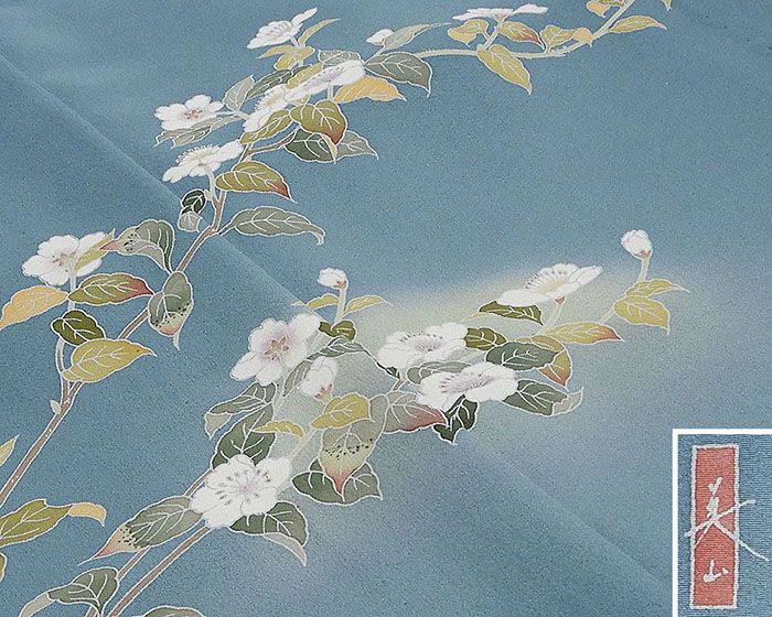 単衣 訪問着 新品仕立済 正絹 単衣 美山 桜模様 身丈164.5cm 裄丈68cm 訪問着 新品 仕立て上がり 着物 wb1065