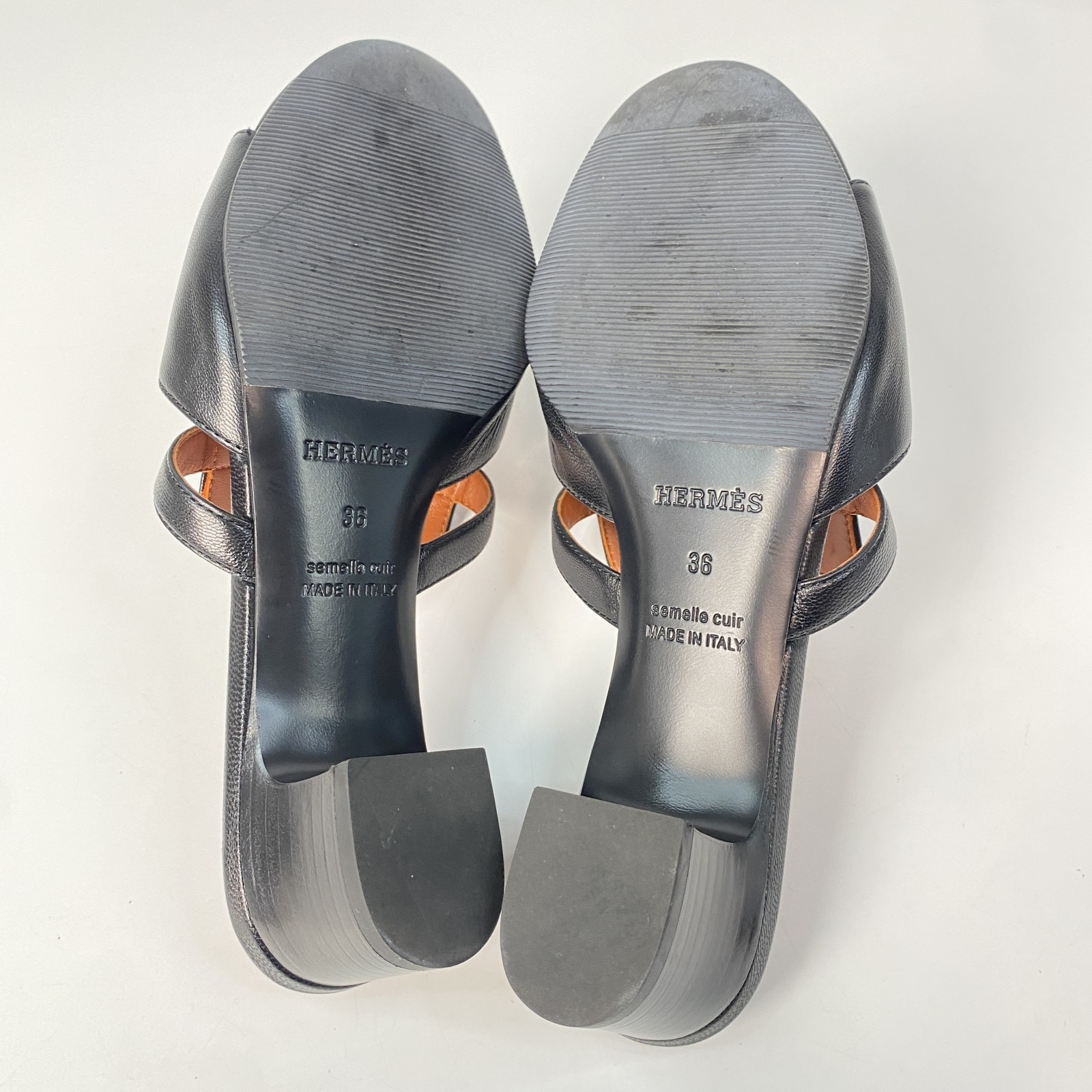 エルメス　キャンディ　ヒール　サンダル36 美品 HERMES エルメス キャンディ サンダル ブラック 36 箱付き