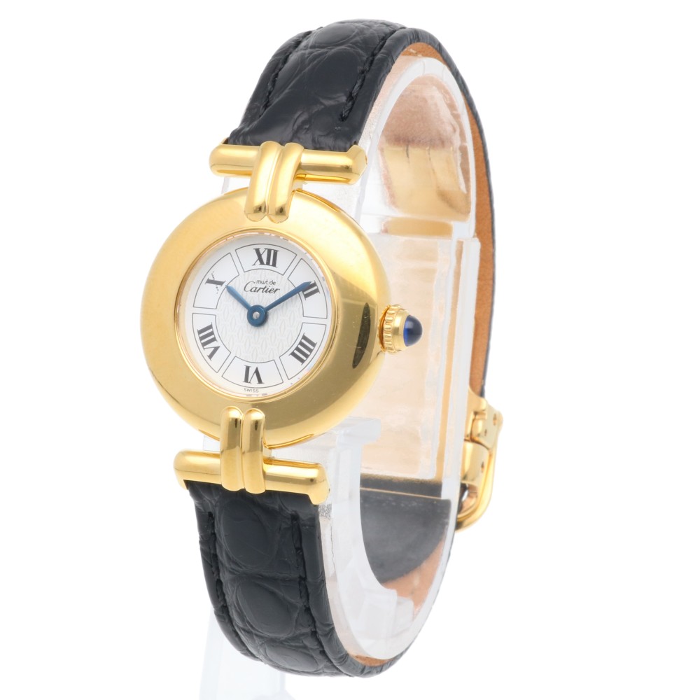 カルティエ マストコリゼ 腕時計 シルバー925 1902 クオーツ 1年保証 CARTIER 中古