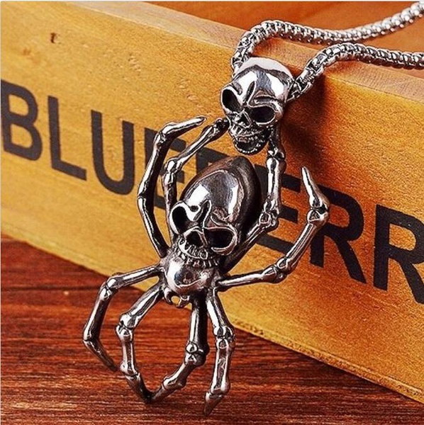 ヨーロッパとアメリカのファッションレトロスパイダースカルチタンネックレス ヨーロッパとアメリカのファッションレトロスパイダースカルチタンネックレス