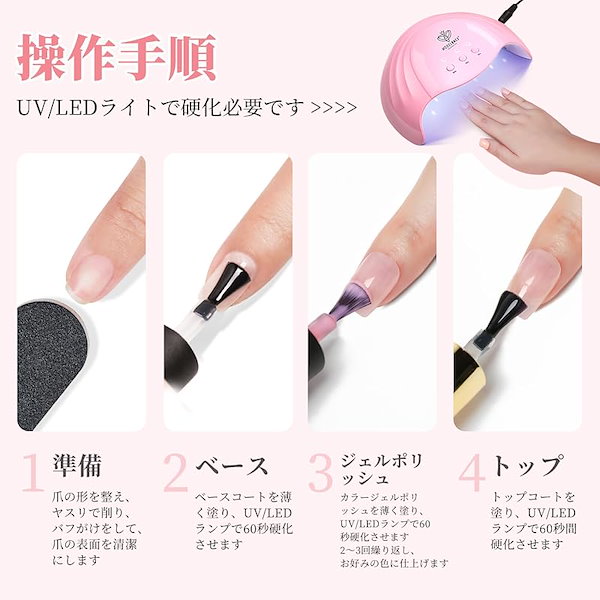 60色　ネイルカラー、　ネイルジェル、　トップ、ベース 60色 ネイルカラー、 ネイルジェル、 トップ、ベース 【公式通販】