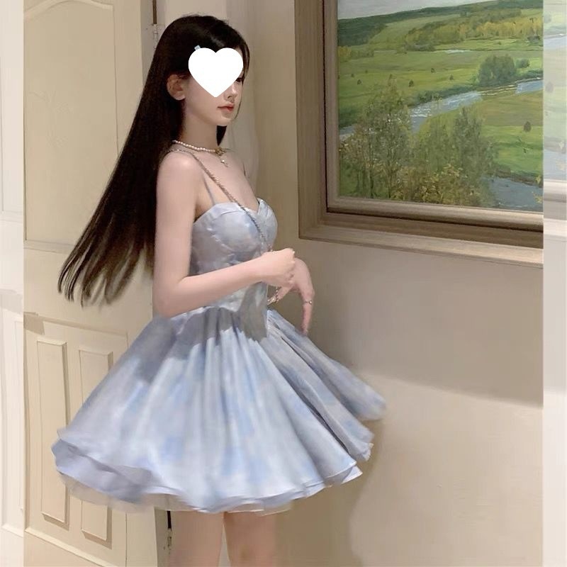 【1つ買うと10つ無料】誕生日小さなギフトスカートスカートドレス女性春と夏のサスペンダーブスカートバブルスリーブプリンセスパフスカート 【1つ買うと10つ無料】誕生日小さなギフトスカートスカートドレス女性春と夏のサスペンダーブスカートバブルスリーブプリンセスパフスカート