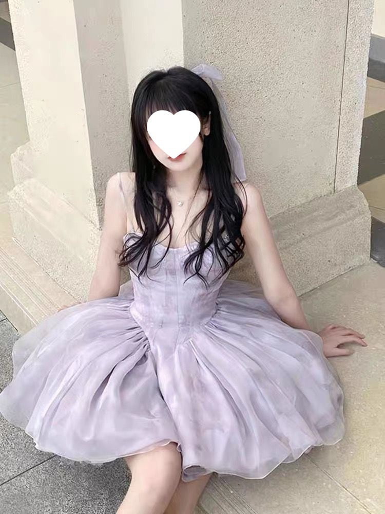 【1つ買うと10つ無料】誕生日小さなギフトスカートスカートドレス女性春と夏のサスペンダーブスカートバブルスリーブプリンセスパフスカート 【1つ買うと10つ無料】誕生日小さなギフトスカートスカートドレス女性春と夏のサスペンダーブスカートバブルスリーブプリンセスパフスカート