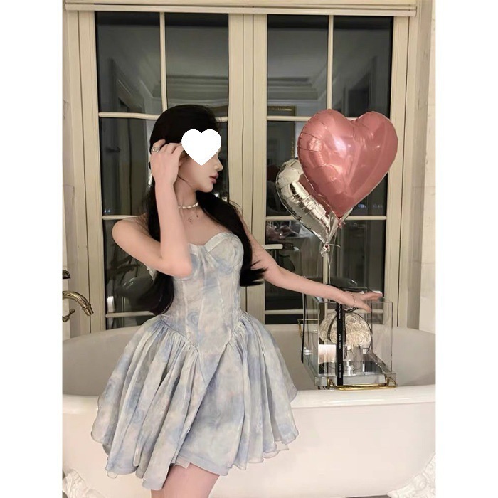 【1つ買うと10つ無料】誕生日小さなギフトスカートスカートドレス女性春と夏のサスペンダーブスカートバブルスリーブプリンセスパフスカート 【1つ買うと10つ無料】誕生日小さなギフトスカートスカートドレス女性春と夏のサスペンダーブスカートバブルスリーブプリンセスパフスカート