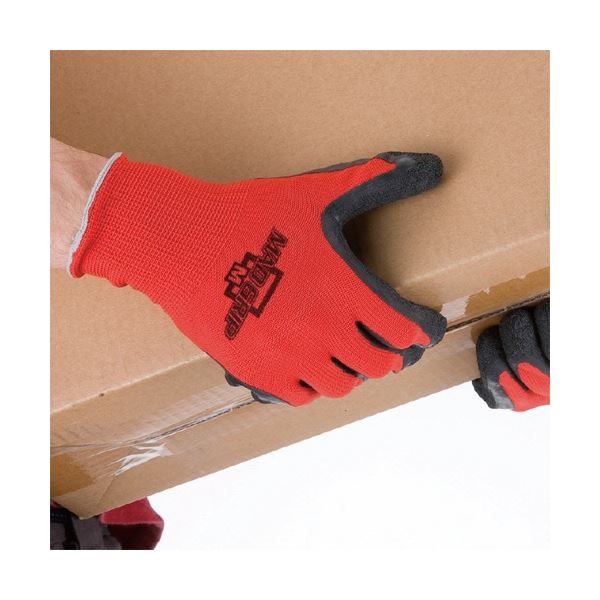 （まとめ）川西工業 マッドグリップ LL レッド #2638R-LL 1パック（10双）[x3]