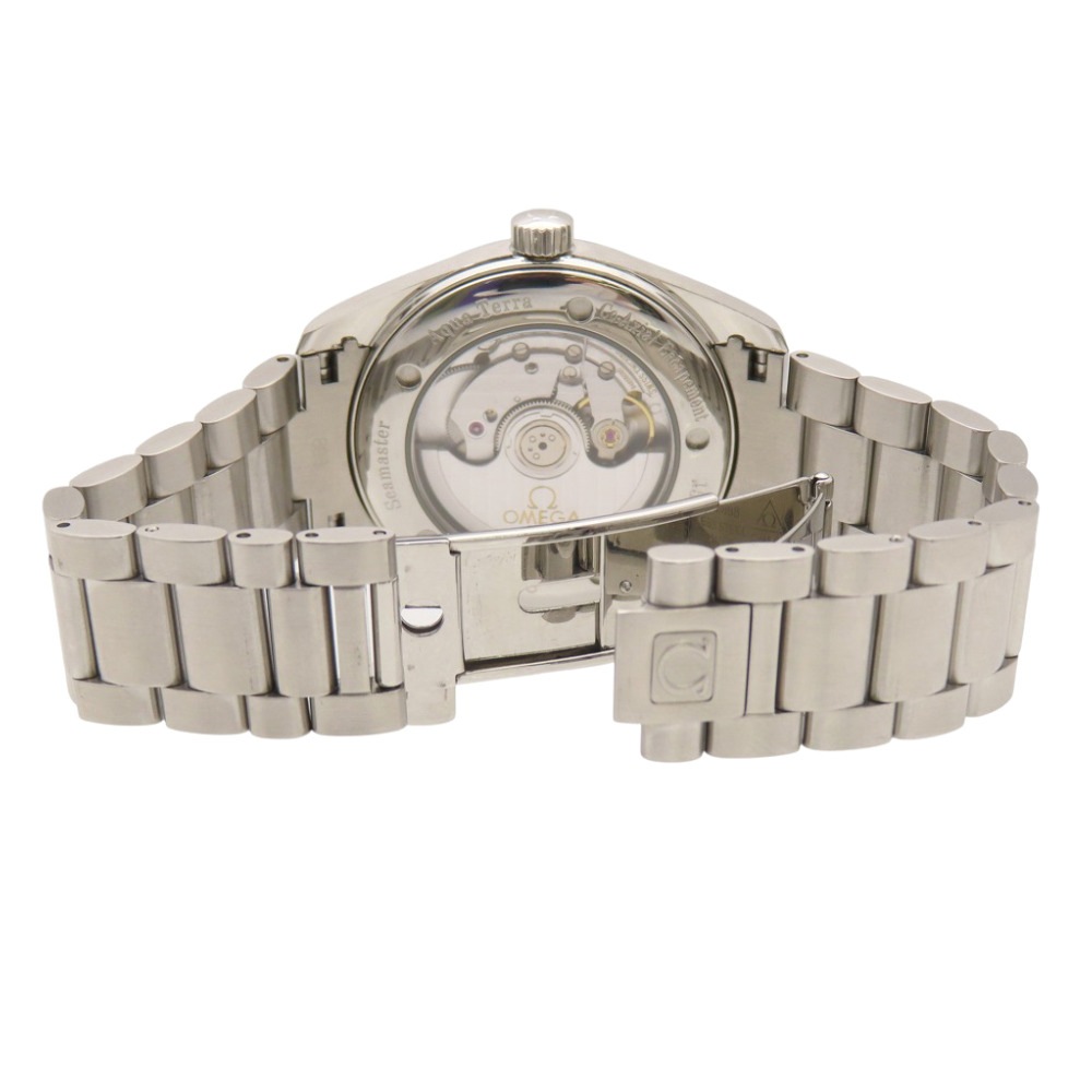 新品同様 自動巻き シーマスター アクアテラ コーアクシャル 2503.33 腕時計 ステンレススチール シルバー 0969【中古】 メンズ 新品同様 自動巻き シーマスター アクアテラ コーアクシャル 2503.33 腕時計 ステンレススチール シルバー 0969【中古】 メンズ