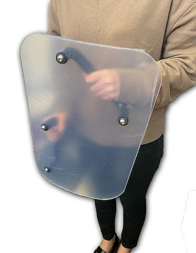 P6-5K クリアシールドポリカ－ボネード透明防護シェード　護身用　盾 000000000462.jpg