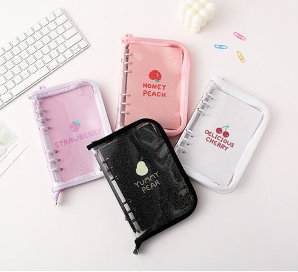 Qoo10] A6 バインダー 6リング ラメ入り ト