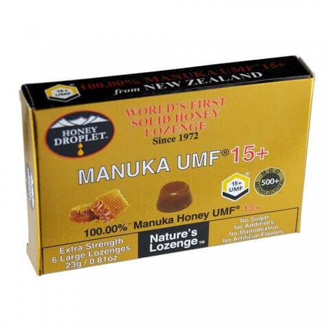 マヌカハニー キャンディ のど飴 ハニードロップレット マヌカハニーUMF15 （のど飴）23g/6粒 10個セット ハニージャパン