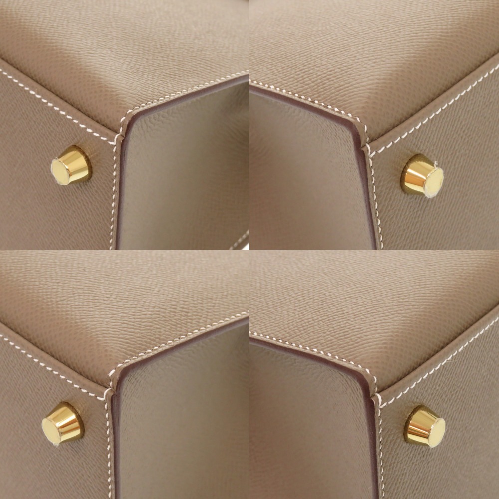 未使用品 ケリー25 外縫い ハンドバッグ ヴォーエプソン/エプソン エトゥープ K刻印 1516【中古】 レディース 未使用品 ケリー25 外縫い ハンドバッグ ヴォーエプソン/エプソン エトゥープ K刻印 1516【中古】 レディース