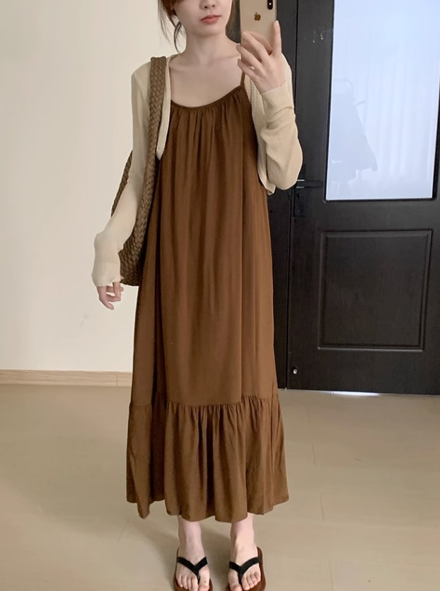 ワンピース ワンピドレス ロング ロング丈 袖なし ノースリーブ ラウンドネック 襟なし セミフレア Aライン ハイウエスト かわいい 大人可愛い シンプル 大人 おしゃれ アジアン エスニック ワンピース ワンピドレス ロング ロング丈 袖なし ノースリーブ ラウンドネック 襟なし セミフレア Aライン ハイウエスト かわいい 大人可愛い シンプル 大人 おしゃれ アジアン エスニック