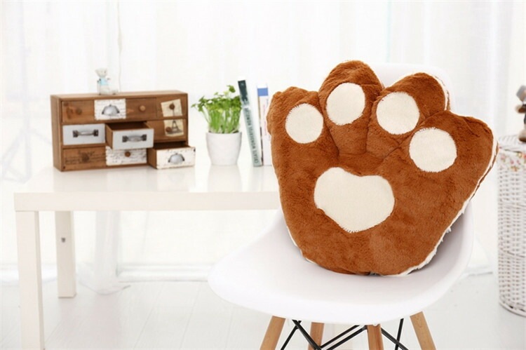 熊手クッション　クマテぬいぐるみ130×120センチ ファスナー付き　洗濯可能