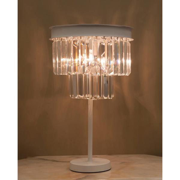 テーブルランプ 3灯 照明 置き型 卓上 LED おしゃれ レトロ アンティーク調 ゴージャス かわいい 上品 寝室 ベッドルーム フロアライト