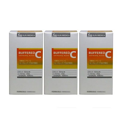 即納好評 バッファードC 3個セット : 健康食品・サプリ 特価最安値