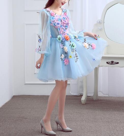 パーティー 長袖 花柄 結婚式 ミニ丈 ドレス 演出 ウェディング 披露宴 二次会 イブニングドレス パーティー 長袖 花柄 結婚式 ミニ丈 ドレス 演出 ウェディング 披露宴 二次会 イブニングドレス