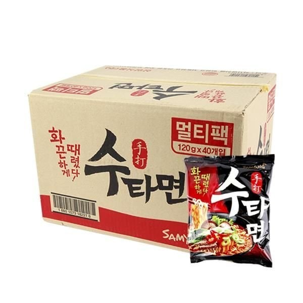 偉大な 三養手延べ麺120g(40個)一箱袋ラーメン卸売ラ 韓国麺類