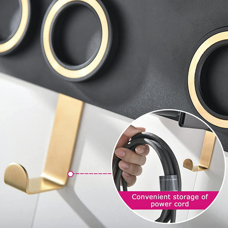 ダイソンスタンド ドライヤースタンド 壁掛け用 ドライヤー収納ホルダー 穴開けなず 浴室 洗面所 美容院