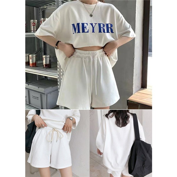 JENNIE mantra Tシャツ ショートパンツ 白 セットアップ Amazon | [PTORGE] 半袖 シャツ チャイナ風 ショート