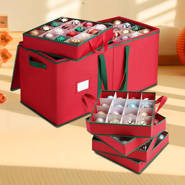 Qoo10] クリスマスシリーズ64グリッドレッド非織