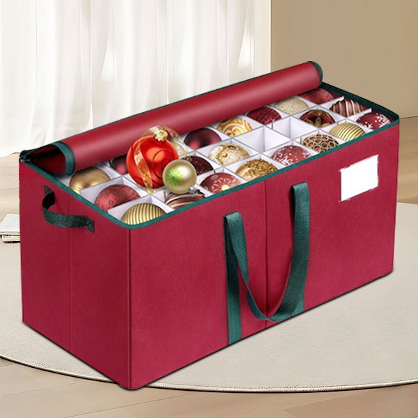 Qoo10] クリスマスシリーズ64グリッドレッド非織