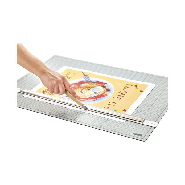 （まとめ）TANOSEE フタル酸エステル不使用 滑りにくいカッターマット A4 225320mm 1枚 10セット