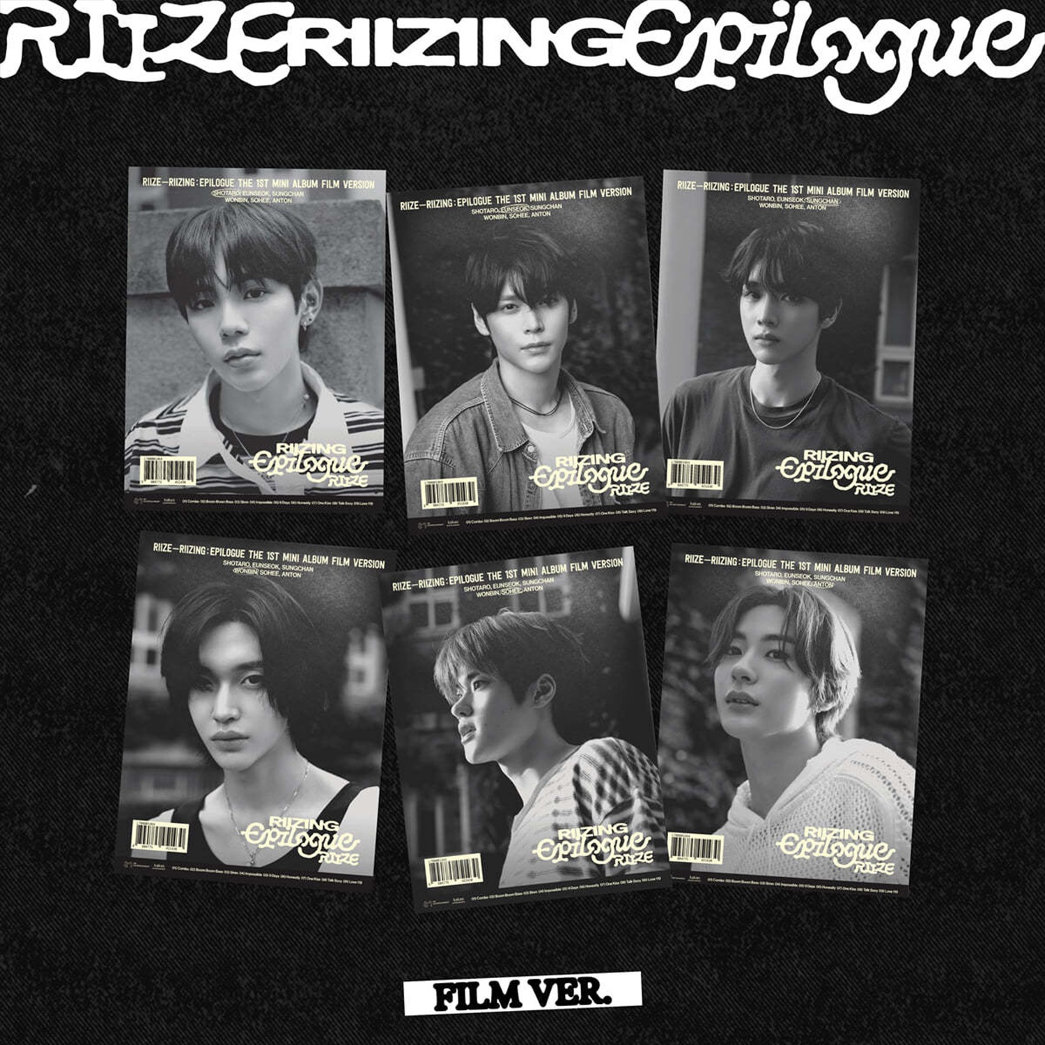 [当店特典] RIIZE - 1st ミニ [RIIZING : Epilogue] (FILM ver.) 6種セット 韓国盤