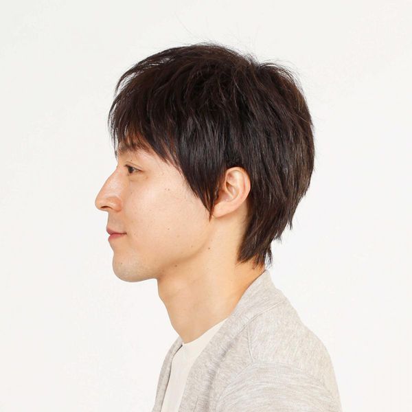 ラパンドアールリュネール　人毛MIX　ショート　ナチュラルブラウン ラパンドアールリュネール 人毛MIX ラウンドショート ナチュラル