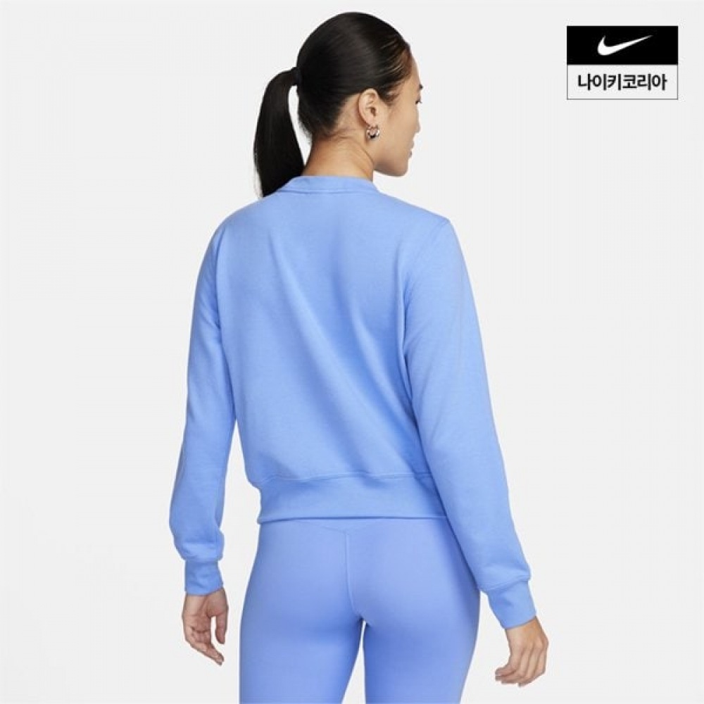 女性用ナイキドライフィットワンクルーネックフレンチテリースウェットシャツ FB5126-450